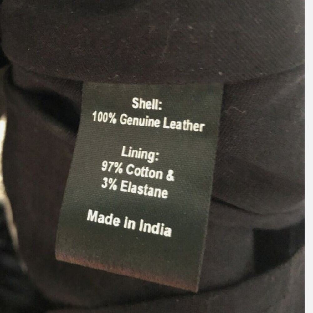 Aje. Ambrosio Black Leather Mini Ruffle, Flat Chevron Yoke Skirt Sz. AU 8 / US 4 - Picture 8 of 12